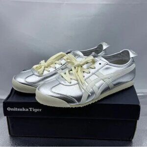 New Onitsuka Tiger Mexico 66 Silver Off White Sneakers
